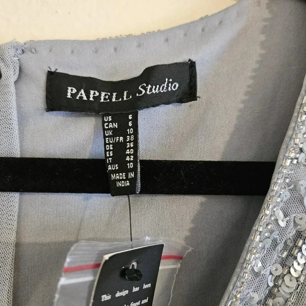 Papell Studio Beaded Gown NWT